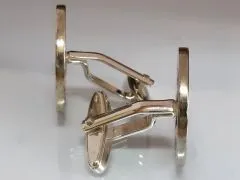 Manschettenknöpfe Silber 925er 5 cents Münze USA (Jefferson / Bison) vintage