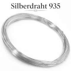 Silberdraht 935 Silber - Rund Ø 0,30 mm - 1 Meter