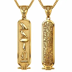 Ägyptische Namenskartusche aus 925 Sterling Silber – personalisiert mit deinem Namen in Hieroglyphen