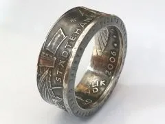 Münzring BRD 10 Euro 2006 650 Jahre Städtehanse Silber 925er Größe 56 bis 74