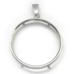 Münzfassungen Ø 13,2 bis 41,2 mm aus Silber 925