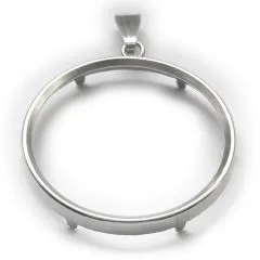 Münzfassung Silber 925 Vorderseite