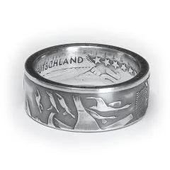 Münzring BRD 10 Euro 2004 Nationalpark Wattenmeer Silber 925er Größe 56 bis 74