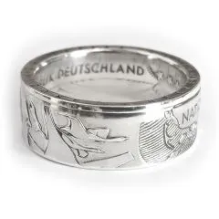 Münzring BRD 10 Euro 2004 Nationalpark Wattenmeer Silber 925er Größe 56 bis 74