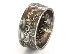 Münzring Kaiserreich 3 Mark Hansestadt Hamburg Silber 900er Größe 60 bis 74