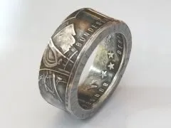 Münzring BRD 10 Euro 2007 650 Jahre Saarland Silber 925er Größe 56 bis 74