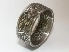 Münzring BRD 10 Mark 1987 Römische Verträge Silber 625er Größe 56 bis 72