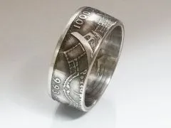 Münzring BRD 10 Mark 1993 1000 Jahre Potsdam Silber 625er Größe 56 bis 72