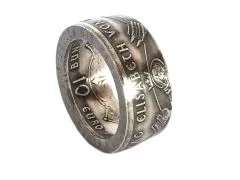 Münzring BRD 10 Euro 2007 Elisabeth von Thüringen Silber 925er Größe 56 bis 74