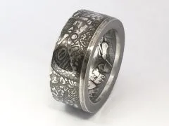 Münzring Österreich 10 Euro 2009 Richard Löwenherz Silber 925er Größe 56 bis 74