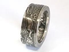 Münzring Österreich 10 Euro 2009 Richard Löwenherz Silber 925er Größe 56 bis 74