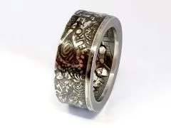 Münzring Österreich 10 Euro 2009 Richard Löwenherz Silber 925er Größe 56 bis 74