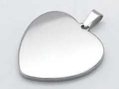 Anhänger Rohling Edelstahl Herz BxH ca.: 29x30 mm • Personalisierbar