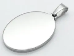 Anhänger Rohling Edelstahl Oval / Innen 18x25 mm • Personalisierbar