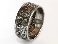 Münzring Kaiserreich 3 Mark Wilhelm II Preußen Silber 900er Größe 60 bis 74