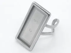Ringrohlinge Edelstahl Rechteck innen 10,2x25,3 mm