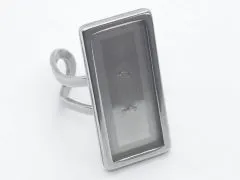 Ringrohlinge Edelstahl Rechteck innen 10,2x25,3 mm