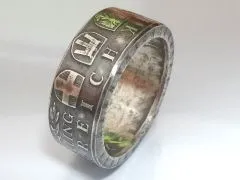 Münzring Österreich 25 Schilling Länderwappen Silber 800er Größe 54 - 70