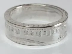 Münzring Deutsches Reich 2 Reichsmark Adler 1936-39 Silber 625er Größe 52 bis 60 • Finish Vintage