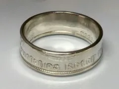 Münzring Deutsches Reich 2 Reichsmark Adler 1936-39 Silber 625er Größe 52 bis 60 • Finish Vintage