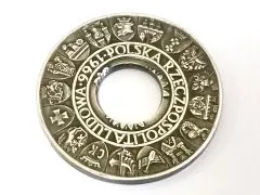 Münzring Polen 100 Zloty 1966 Silber 900er Größe 60 bis 74