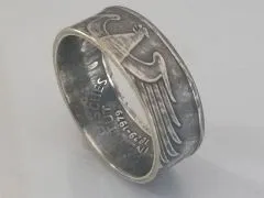 Münzring BRD 5 Mark 1979 Archäologisches Institut Silber 625er Größe 54 bis 72