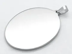 Anhänger Rohling Edelstahl Oval / Innen 20x30 mm • Personalisierbar