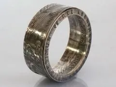 Münzring BRD 5 Mark 1976 Grimmelshausen Silber 625er Größe 54 bis 72