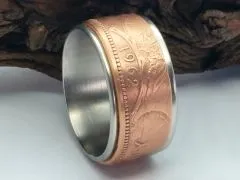 Münzring Großbritannien 1 Penny 1953-1967 Britannia mit Edelstahlkern