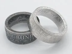 Münzring BRD 5 Mark mit Datum 1951-1974 Silberadler Silber 625er Größe 52 bis 68