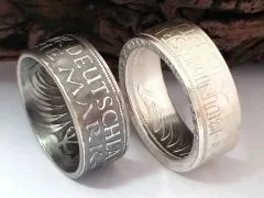 Münzring BRD 5 Mark mit Datum 1951-1974 Silberadler Silber 625er Größe 52 bis 68