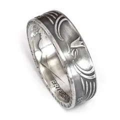 Münzring BRD 5 Mark 1975 Friedrich Ebert aus 625er Silber Größen 54 bis 72