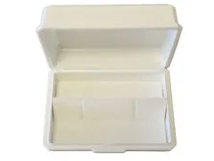 Manschettenknopfetui in Kunststoff weiß