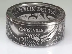 Münzring BRD 10 Mark 2001 Katharinenkloster Stralsund Silber 925er Größe 56 bis 72