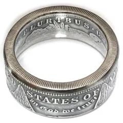 Münzring USA 1 Dollar 1878 - 1921 Morgan Dollar Silber 900er Größe 60 bis 74