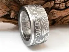 Münzring Österreich Wiener Philharmoniker Feinsilber 999er Größe 58 bis 74