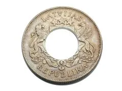 Münzring Lettland 2 Lati 1925-1926 Silber 835er Größe 54 bis 66