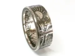 Münzring USA 1/2 Dollar 1916-1947 Walking Liberty Silber 900er Größe 58 bis 72