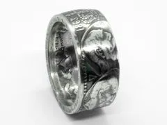 Münzring Griechenland 30 Drachmen Könige 1963 Silber 835er Größe 58 bis 74