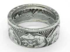 Münzring Griechenland 30 Drachmen Könige 1963 Silber 835er Größe 58 bis 74