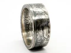 Münzring BRD 10 Mark 1997 Heinrich Heine Silber 625er Größe 56 bis 72