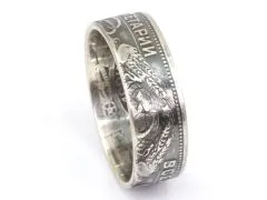 Münzring UdSSR Sowjetunion 50 Kopeken 1924 Silber 900er Größe 54 bis 64