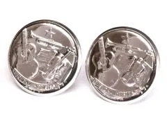 Ohrstecker 25 Cents Münzen USA Tennessee aus Edelstahl Ø 17,7mm