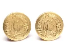 Ohrstecker 10 Dinara Münzen Jugoslawien Ohrstecker aus Edelstahl Ø 13mm