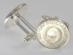 Manschettenknöpfe 10 Dinara Jugoslawien Ø 19,8mm