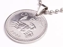 Anhänger Sternzeichen Krebs Münze 10 Schilling Somaliland Ø 25 mm