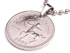 Anhänger Sternzeichen Schütze Münze 10 Schilling Somaliland Ø 25 mm