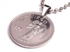 Anhänger Sternzeichen Jungfrau Widder Münze 10 Schilling Somaliland Ø 25 mm