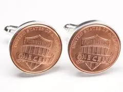 Manschettenknöpfe One Cent USA Union Shield Ø 20mm