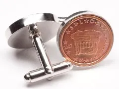 Manschettenknöpfe 2 Cent Slowenien Historische Fürstenstein Ø 20mm